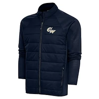 Men's Antigua  Navy George Washington University Altitude Full-Zip Jacket