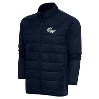 Men's Antigua  Navy George Washington University Altitude Full-Zip Jacket