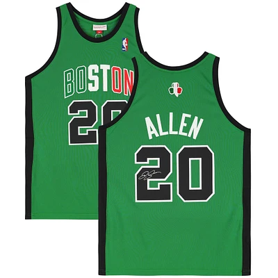 Ray Allen Boston Celtics Autographed Irish Green Mitchell & Ness 2007-2008 Authentic Jersey