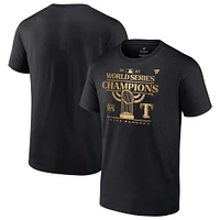 Men's Fanatics  Black Texas Rangers 2023 World Series Champions Big & Tall Parade T-Shirt