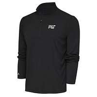 Men's Antigua  Gray MIT Engineers Tribute Quarter-Zip Pullover Top