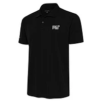Men's Antigua Black MIT Engineers Tribute Polo