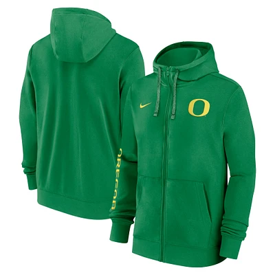 Men's Nike Oregon Ducks 2024 Sideline Full-Zip Hoodie