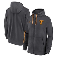 Men's Nike Anthracite Tennessee Volunteers 2024 Sideline Full-Zip Hoodie