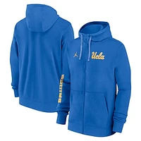 Men's Jordan Brand Light Blue UCLA Bruins 2024 Sideline Full-Zip Hoodie