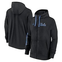 Men's Jordan Brand Black UCLA Bruins 2024 Sideline Full-Zip Hoodie