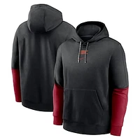 Men's Nike Black/Cardinal USC Trojans 2024 Sideline Club Pullover Hoodie