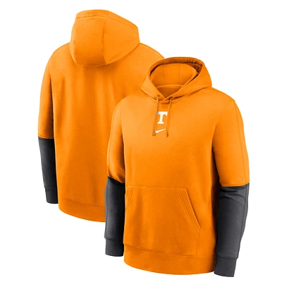 Men's Nike Tennessee Orange/Anthracite Volunteers 2024 Sideline Club Pullover Hoodie