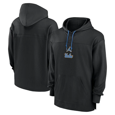 Men's Jordan Brand Black UCLA Bruins 2024/25 Sideline Jersey Performance Pullover Hoodie