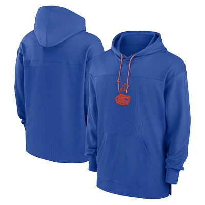 Men's Jordan Brand Royal Florida Gators 2024/25 Sideline Jersey Performance Pullover Hoodie