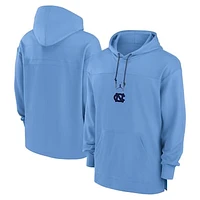 Men's Jordan Brand Carolina Blue North Tar Heels 2024/25 Sideline Jersey Performance Pullover Hoodie