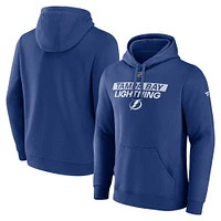 Men's Fanatics  Blue Tampa Bay Lightning Authentic Pro Core Primary Fleece Pullover Hoodie