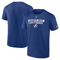 Men's Fanatics  Blue Tampa Bay Lightning Authentic Pro Core Primary T-Shirt