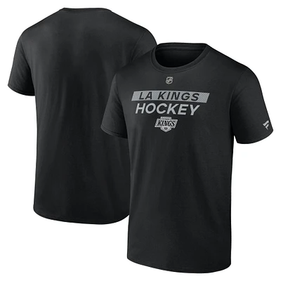 Men's Fanatics  Black Los Angeles Kings Authentic Pro Core Primary T-Shirt