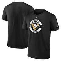 Men's Fanatics Black Pittsburgh Penguins Authentic Pro Core Secondary T-Shirt