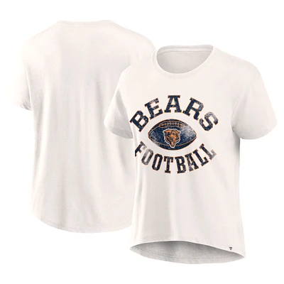 Women's Fanatics Cream Chicago Bears Football Home Fashion T-Shirt