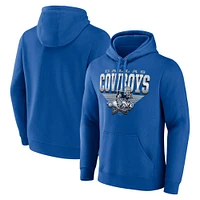 Men's Fanatics Royal Dallas Cowboys Geometric Pullover Hoodie