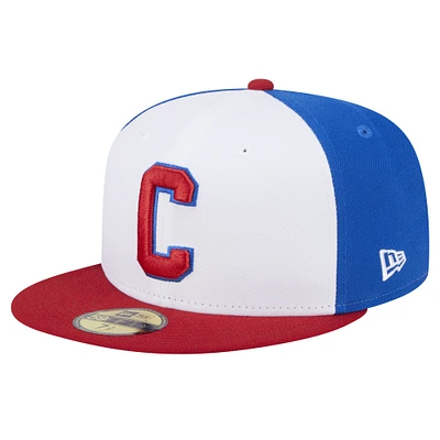 Men's New Era Blue Indianapolis Indians Theme Night Clowns 59FIFTY Fitted Hat