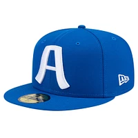 Men's New Era Blue Augusta GreenJackets Theme Night Rams 59FIFTY Fitted Hat