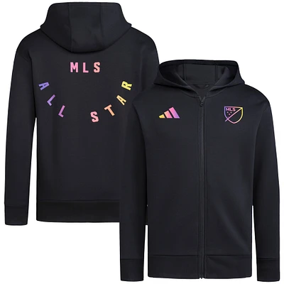 Men's adidas  Black 2024 MLS All-Star Game Anthem Full-Zip Hoodie