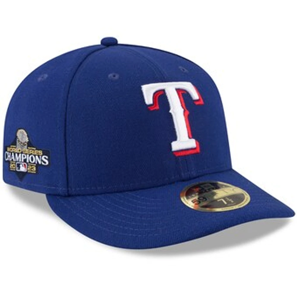 Men's New Era  Royal Texas Rangers 2023 World Series Champions Low Profile 59FIFTY Fitted Hat