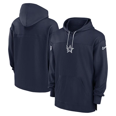 Men's Nike Navy Dallas Cowboys Sideline Jersey Pullover Hoodie