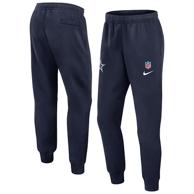 Men's Nike Navy Dallas Cowboys 2024 Sideline Club Fleece Pants