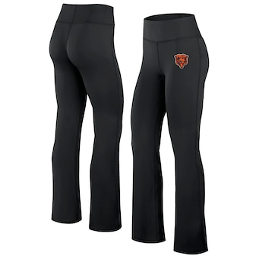 Women's Fanatics Black Chicago Bears Maxed Out Flare Leggings