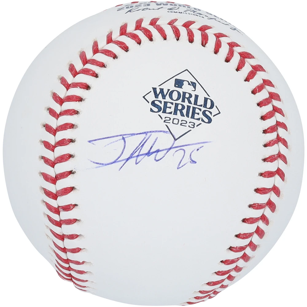 Jose Leclerc Texas Rangers Autographed 2023 World Series Champions Logo Rawlings Baseball
