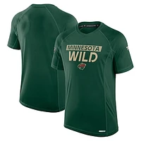 Men's Fanatics Green Minnesota Wild Authentic Pro Rink Tech T-Shirt