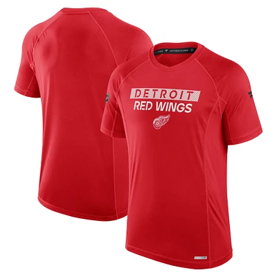 Men's Fanatics Red Detroit Red Wings Authentic Pro Rink Tech T-Shirt