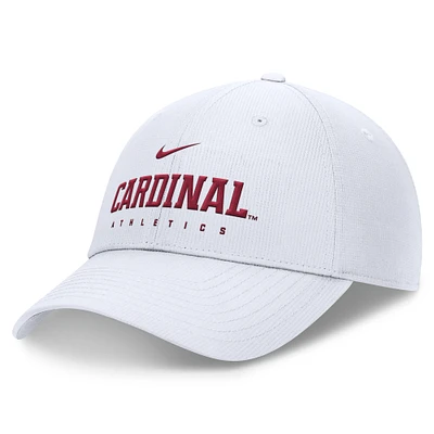 Men's Nike White Stanford Cardinal 2024/25 On-Field Club Performance Adjustable Hat