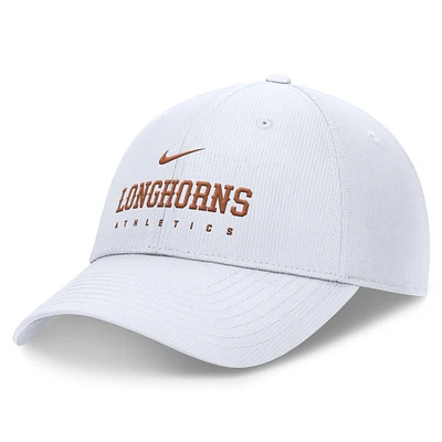 Men's Nike White Texas Longhorns 2024/25 On-Field Club Performance Adjustable Hat