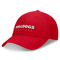 Men's Nike Red Georgia Bulldogs 2024/25 On-Field Club Performance Adjustable Hat