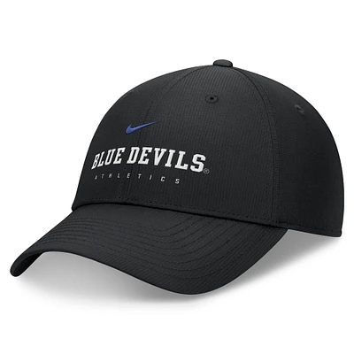 Men's Nike Black Duke Blue Devils 2024/25 On-Field Club Performance Adjustable Hat