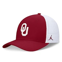 Men's Jordan Brand Crimson Oklahoma Sooners On-Field Rise Futura Performance Flex Hat