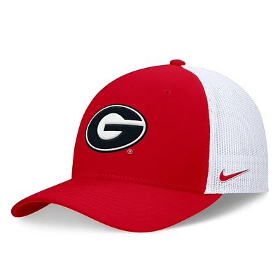 Men's Nike Red Georgia Bulldogs On-Field Rise Futura Performance Flex Hat