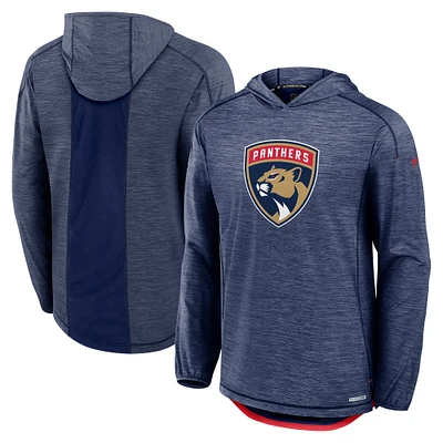 Men's Fanatics  Navy Florida Panthers Authentic Pro Rink Lightweight Pullover Hoodie