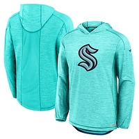 Men's Fanatics  Blue Seattle Kraken Authentic Pro Rink Lightweight Pullover Hoodie