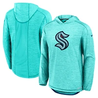 Men's Fanatics  Blue Seattle Kraken Authentic Pro Rink Lightweight Pullover Hoodie