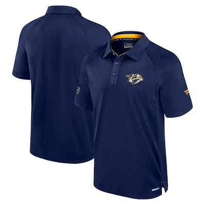 Men's Fanatics  Navy Nashville Predators Authentic Pro Rink Polo