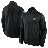 Men's Fanatics  Black Dallas Stars Authentic Pro Rink Quarter-Zip Jacket