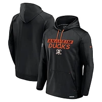 Men's Fanatics  Black Anaheim Ducks Authentic Pro Rink Fleece Pullover Hoodie