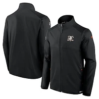 Men's Fanatics  Black Anaheim Ducks Authentic Pro Rink Fleece Full-Zip Jacket