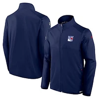 Men's Fanatics Navy New York Rangers Authentic Pro Rink Fleece Full-Zip Jacket