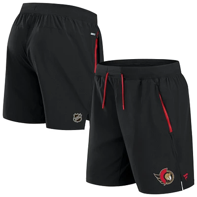 Men's Fanatics  Black Ottawa Senators Authentic Pro Rink Performance Shorts