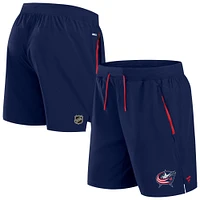 Men's Fanatics  Navy Columbus Blue Jackets Authentic Pro Rink Performance Shorts