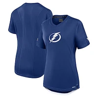 Women's Fanatics  Blue Tampa Bay Lightning Authentic Pro Rink Tech T-Shirt