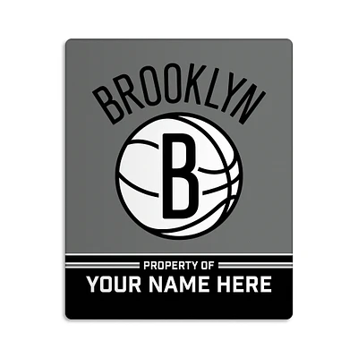 Chad & Jake  Brooklyn Nets Personalized 8" x 10" Door Sign