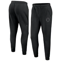Men's Fanatics  Black Boston Bruins Authentic Pro Road Fleece Sweatpants